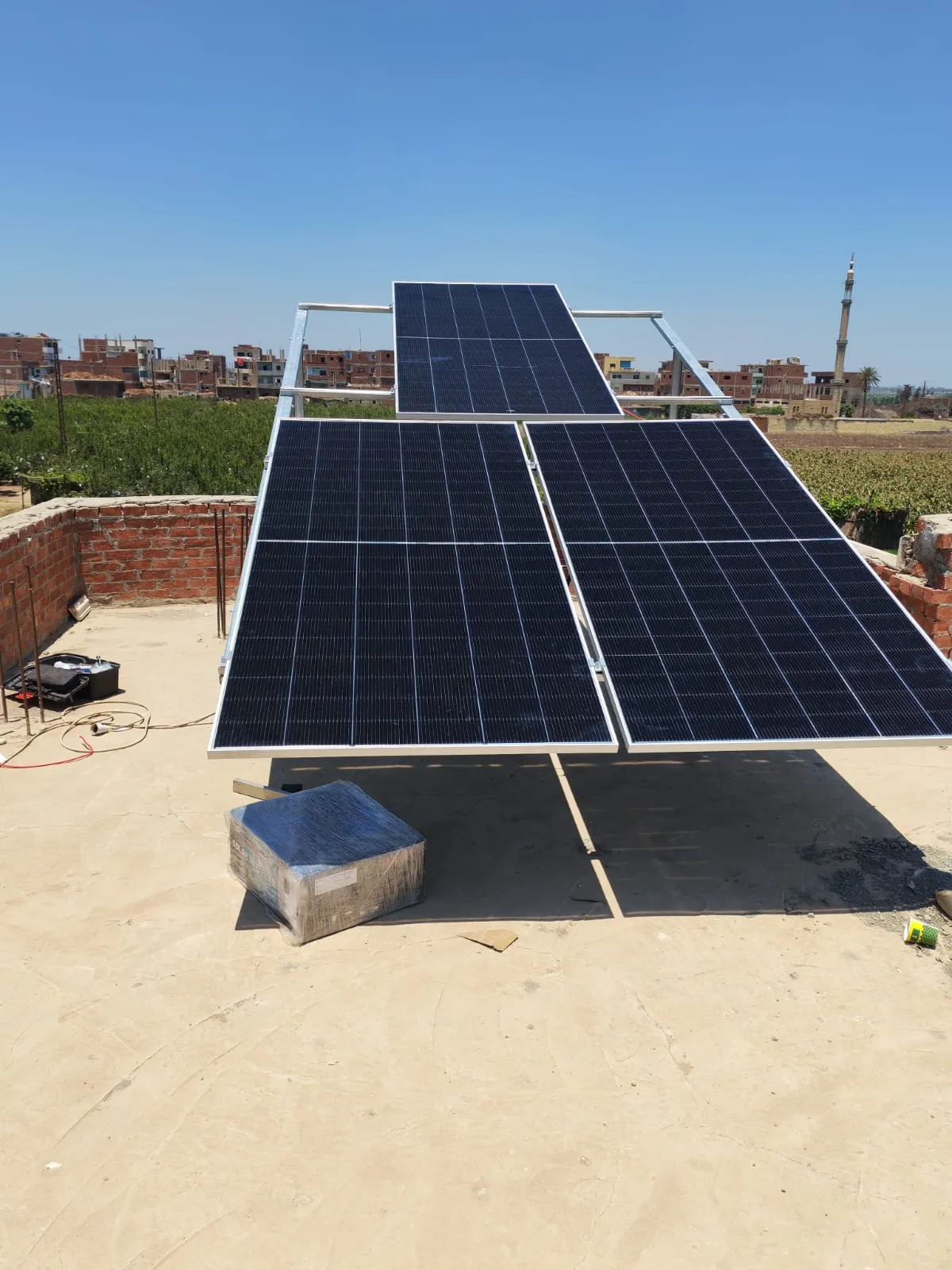 Home Solar System with Battery Storage in Wadi El Malak
